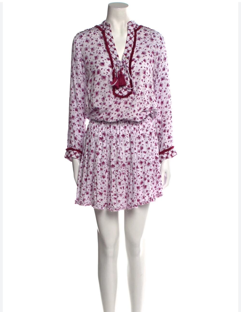 Poupette St. Barth Donna Floral Mini Dress Size Small Floral Beach Resort